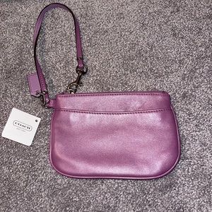 Coach Lilac Wristlet (Small) - NEVER USED